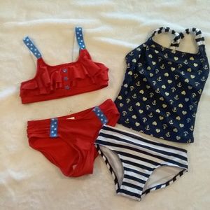 Children/girls 2 two piece swimsuits Size S